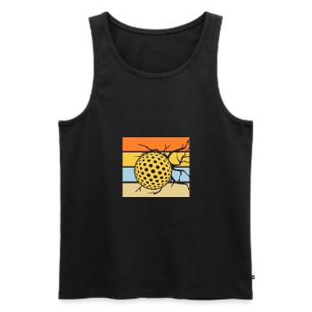 Golfspieler Golf - Männer Premium Bio Tank Top - Schwarz - Vorne - Michal (187cm)