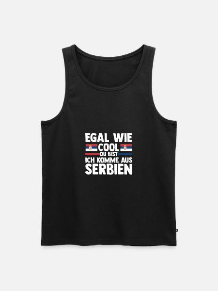Serbe Serbe Serbie - Débardeur bio Premium Homme - noir
