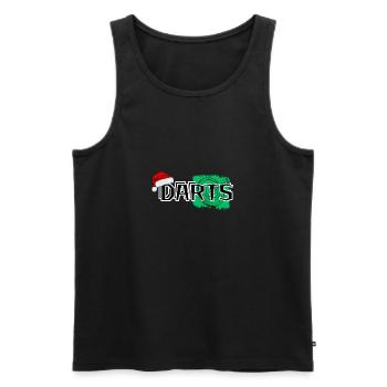 Darts - Männer Premium Bio Tank Top - Schwarz - Vorne - AI Model Male 178 light (178cm)