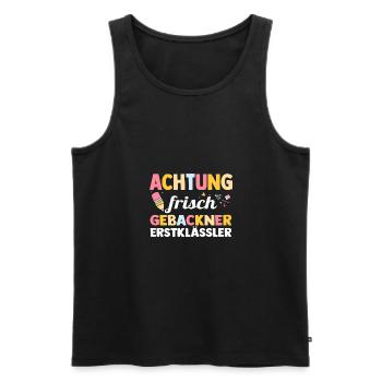 Kindergarten graduates school start school child enrollment - Men's Premium Organic Tank Top - black - Front - Michal (187cm)
