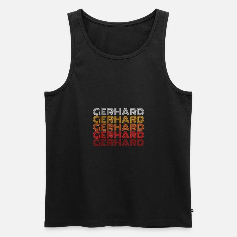Gerhard - Men's Premium Organic Tank Top - black