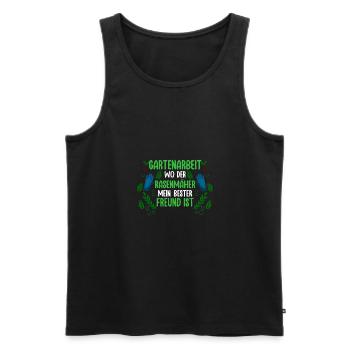 Gardener Hobby Gardener Garden - Men's Premium Organic Tank Top - black - Front - Michal (187cm)