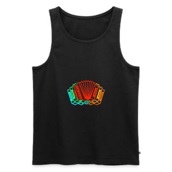 Accordion Player Accordion - Men's Premium Organic Tank Top - black - Front - Michal (187cm)