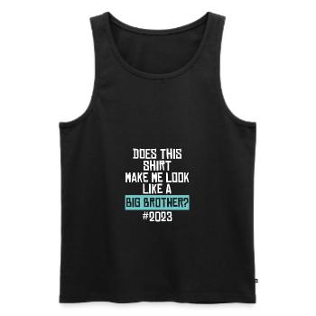 Big Brother 2023 Big Bro 23 - Men's Premium Organic Tank Top - black - Front - Michal (187cm)