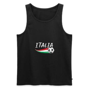 Italie Italien Italien Italie - Débardeur bio Premium Homme - noir - Devant - AI Model Male 178 light (178cm)