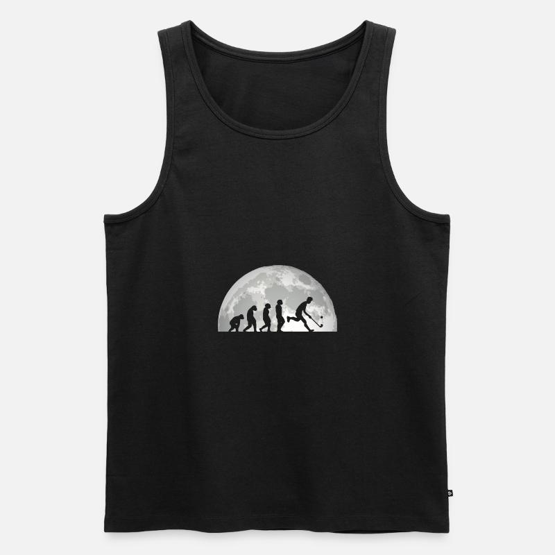 Feldhockeyspieler Evolution Feldhockey - Männer Premium Bio Tank Top - Schwarz