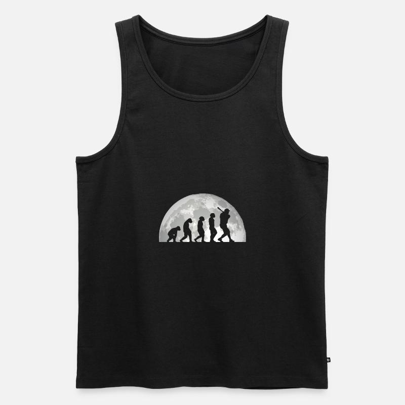 Baseballspieler Evolution Baseball - Männer Premium Bio Tank Top - Schwarz