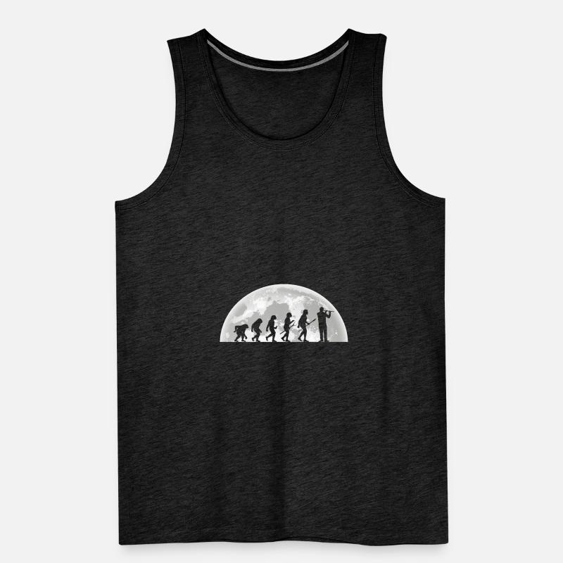 Flötist Evolution Querflöte Männer Premium Bio Tank Top