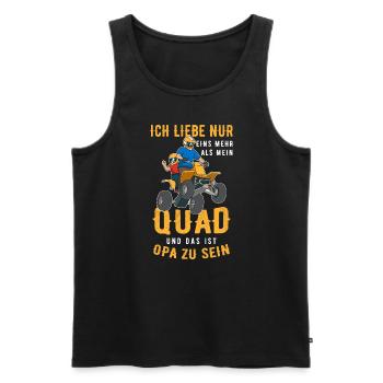 Quad Opa Großvater Opi Enkelkind Enkel Opa - Männer Premium Bio Tank Top - Schwarz - Vorne - AI Model Male 178 light (178cm)