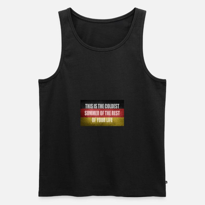 Klimaschutz Sprüche - Männer Premium Bio Tank Top - Schwarz