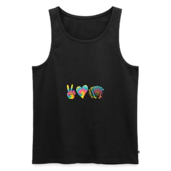 Accordion Player Accordion - Men's Premium Organic Tank Top - black - Front - Michal (187cm)