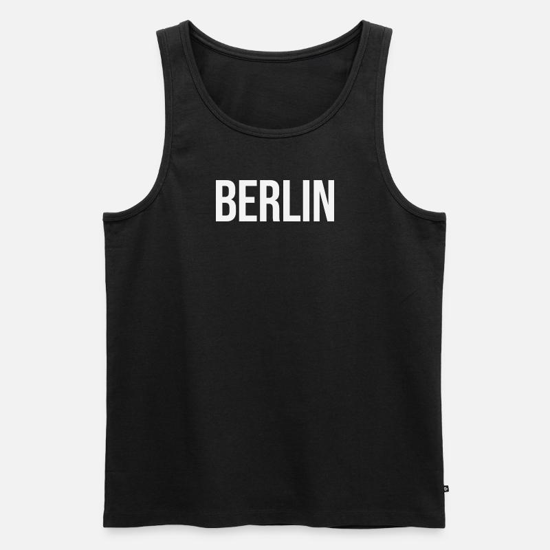 Berlin - Männer Premium Bio Tank Top - Schwarz