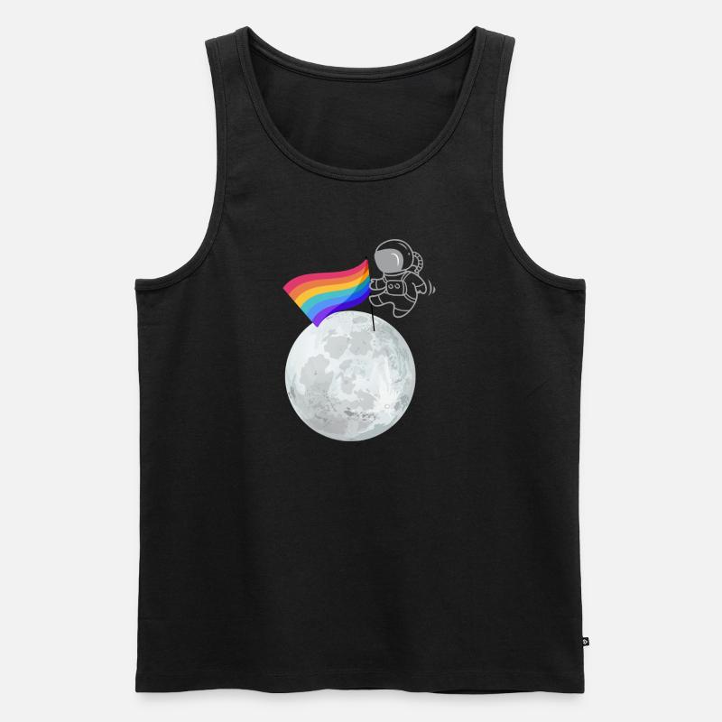 Pride Planet - Männer Premium Bio Tank Top - Schwarz