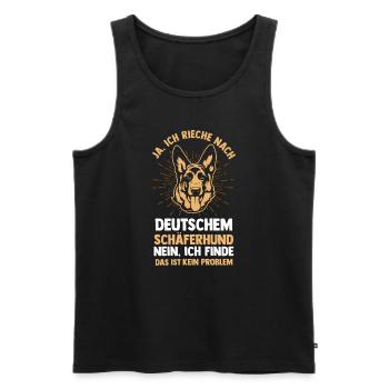 Hund Hundebesitzer Hund Deutsche Schäferhunde Gesc - Männer Premium Bio Tank Top - Schwarz - Vorne - Michal (187cm)