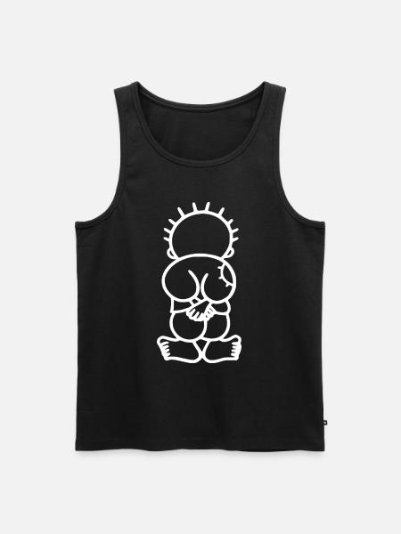Handala free palestine - Männer Premium Bio Tank Top - Schwarz