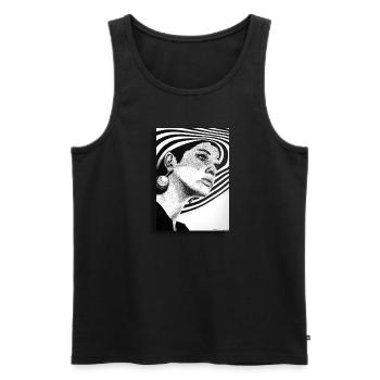Beautiful Woman - Männer Premium Bio Tank Top - Schwarz - Vorne - Michal (187cm)