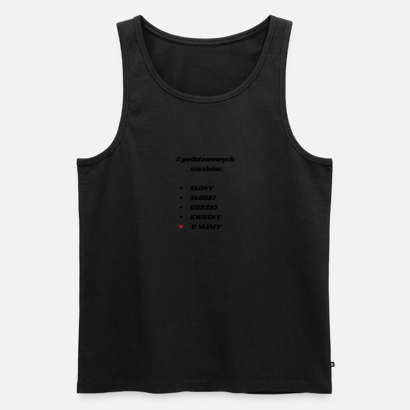 Geschmäcker bei Mama - Männer Premium Bio Tank Top - undefined