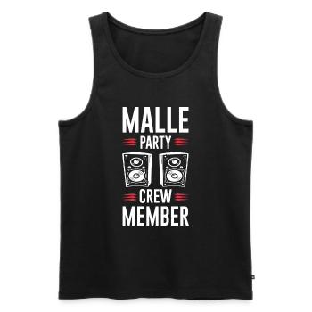 Équipage de Malle Party - Débardeur bio Premium Homme - noir - Devant - Michal (187cm)