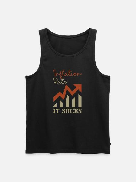 Inflation annoys frustration Provocation Statement - Men's Premium Organic Tank Top - black