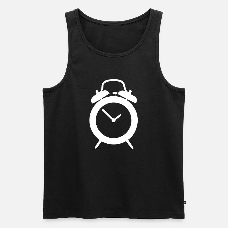 Wecker - Männer Premium Bio Tank Top - Schwarz