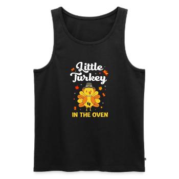 Thanksgiving Gender Reveal Mom-to-be - Men's Premium Organic Tank Top - black - Front - Michal (187cm)
