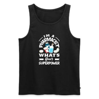 Pharmacist Pharmaceutical Technical - Men's Premium Organic Tank Top - black - Front - Michal (187cm)