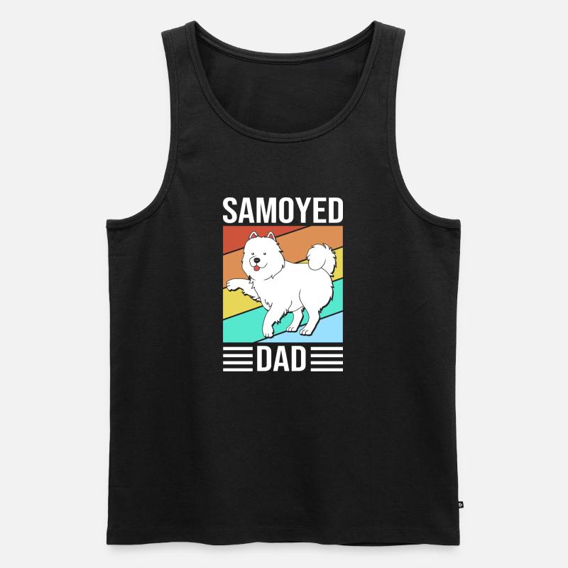 Samojede - Männer Premium Bio Tank Top - Schwarz