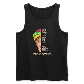 Sternzeichen Fische - Männer Premium Bio Tank Top - Schwarz - Vorne - Michal (187cm)