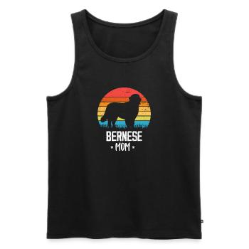 Berner Sennenhund - Männer Premium Bio Tank Top - Schwarz - Vorne - AI Model Male 178 light (178cm)