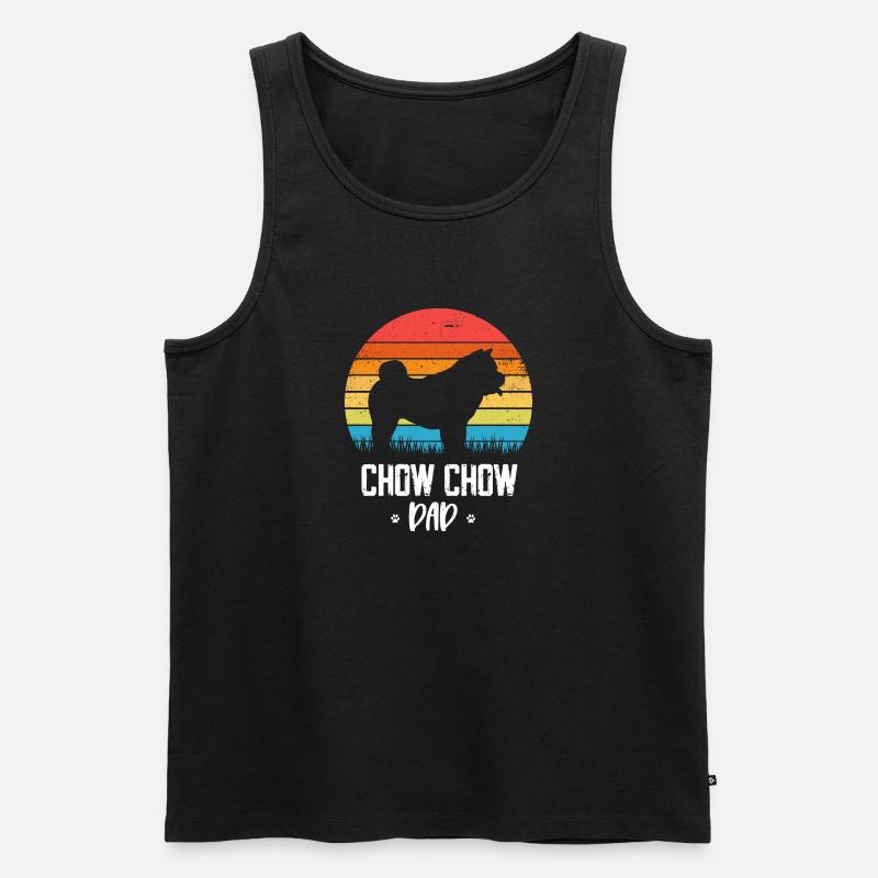Chow Chow - Männer Premium Bio Tank Top - Schwarz