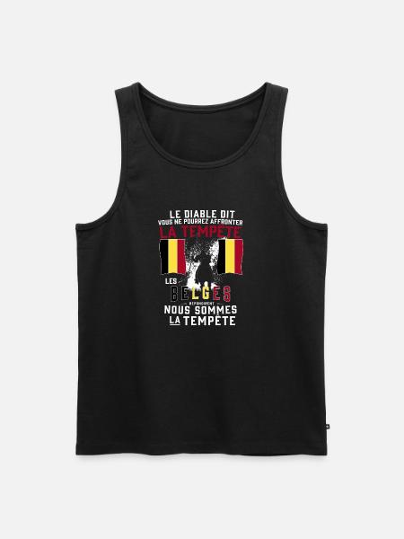 Tempête Belges - Débardeur bio Premium Homme - noir