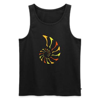 nautilus fibonacci - Männer Premium Bio Tank Top - Schwarz - Vorne - AI Model Male 178 light (178cm)
