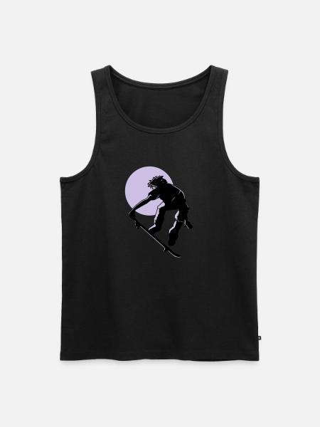 skater - Männer Premium Bio Tank Top - Schwarz