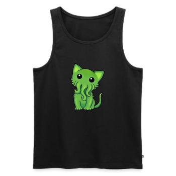 Cthulhu - Männer Premium Bio Tank Top - Schwarz - Vorne - Michal (187cm)