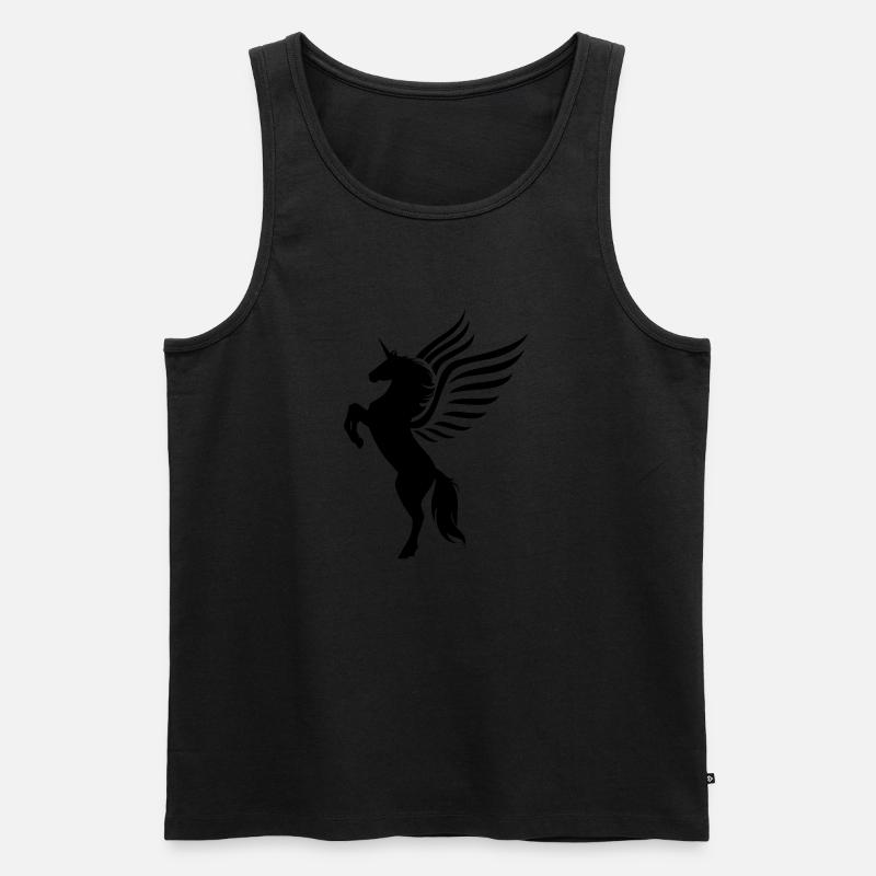 unicorn_01 - Männer Premium Bio Tank Top - Schwarz
