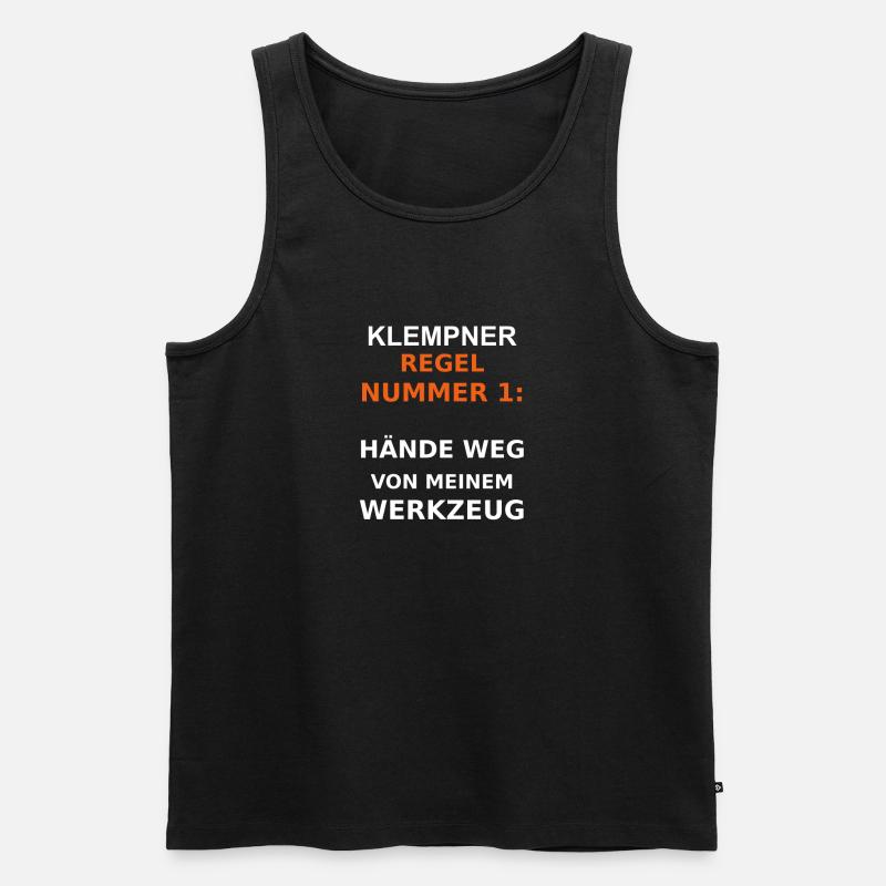 klempner - Männer Premium Bio Tank Top - Schwarz