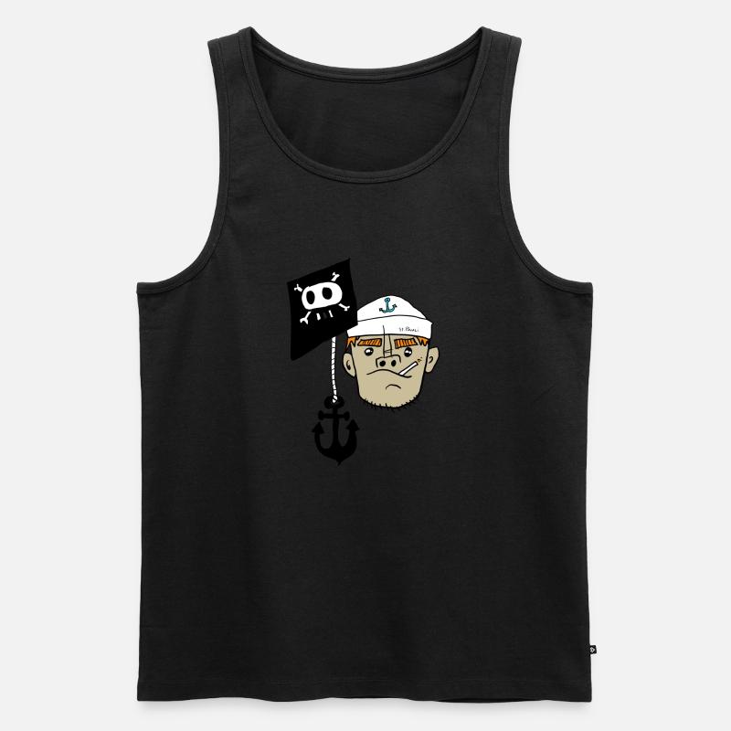 Matros St pauli - Männer Premium Bio Tank Top - Schwarz
