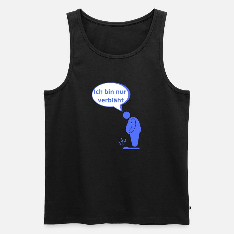 verbläht - Männer Premium Bio Tank Top - Schwarz