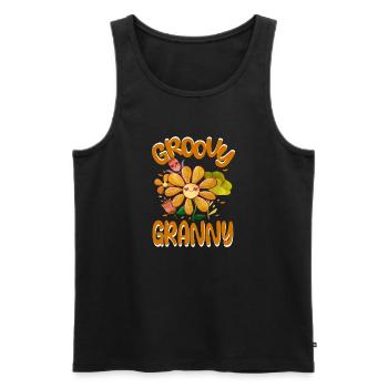 Groovy Granny Family Matching Vintage Family - Débardeur bio Premium Homme - noir - Devant - AI Model Male 178 light (178cm)