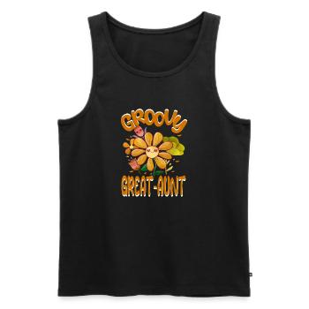 Groovy Great-Aunt Family Matching Vintage Family - Männer Premium Bio Tank Top - Schwarz - Vorne - Michal (187cm)