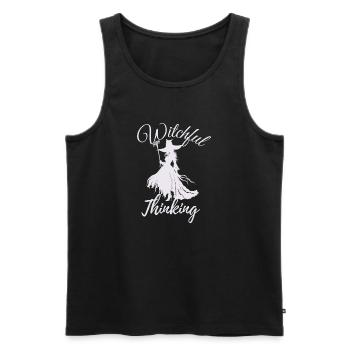 Halloween Witch, Witchful Thinking - Männer Premium Bio Tank Top - Schwarz - Vorne - Michal (187cm)