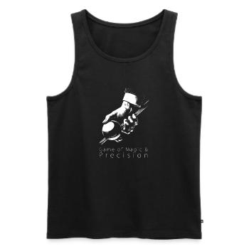 Billard - Spiel der Magie und Präzision - Männer Premium Bio Tank Top - Schwarz - Vorne - AI Model Male 178 light (178cm)