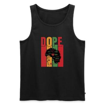uploaded - Men's Premium Organic Tank Top - black - Front - Michal (187cm)