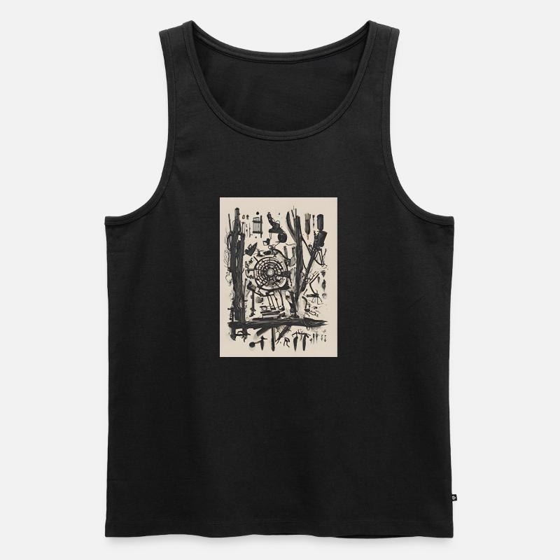 easy art - Männer Premium Bio Tank Top - Schwarz