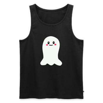ghost - Männer Premium Bio Tank Top - Schwarz - Vorne - Michal (187cm)