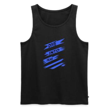 Statement Happy Present Idea Funny Birthday - Men's Premium Organic Tank Top - black - Front - Michal (187cm)