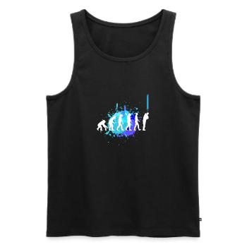 Evolution Painter – Master of the Craft - Men's Premium Organic Tank Top - black - Front - Michal (187cm)