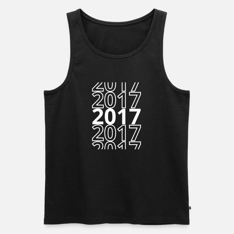 2017 2017 2017 - Männer Premium Bio Tank Top - Schwarz