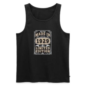 Original 1929 Vintage Vintage Retro Birthday - Débardeur bio Premium Homme - noir - Devant - Michal (187cm)