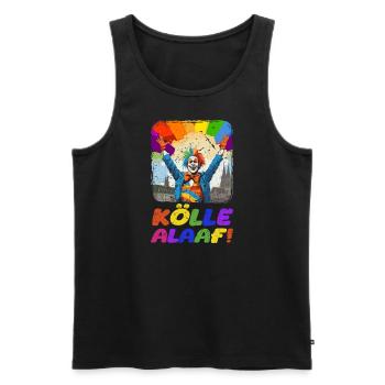 Karneval Eskalation Köln Kostüm Kölsch Bier Party - Männer Premium Bio Tank Top - Schwarz - Vorne - Michal (187cm)